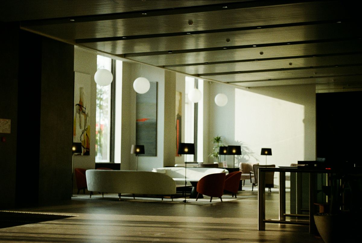 Hotel lobby detail